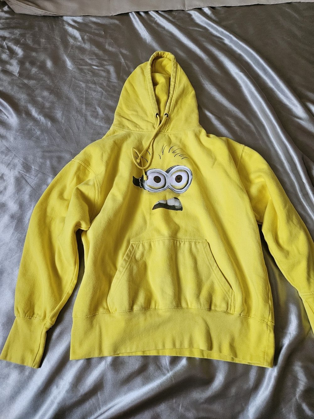 Universal Yellow Minion Graphic Crewneck Hoodie